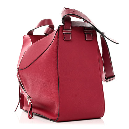 Loewe Grained Calfskin Medium Hammock Shoulder Bag Raspberry 3 of 9