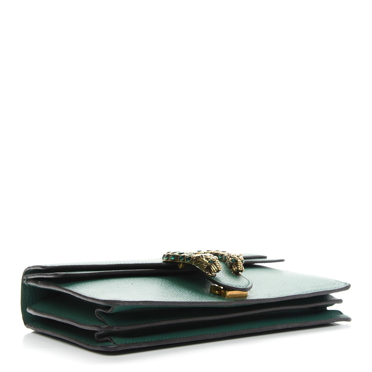 Gucci Pebbled Calfskin Small Dionysus Shoulder Bag Emerald 4 of 12