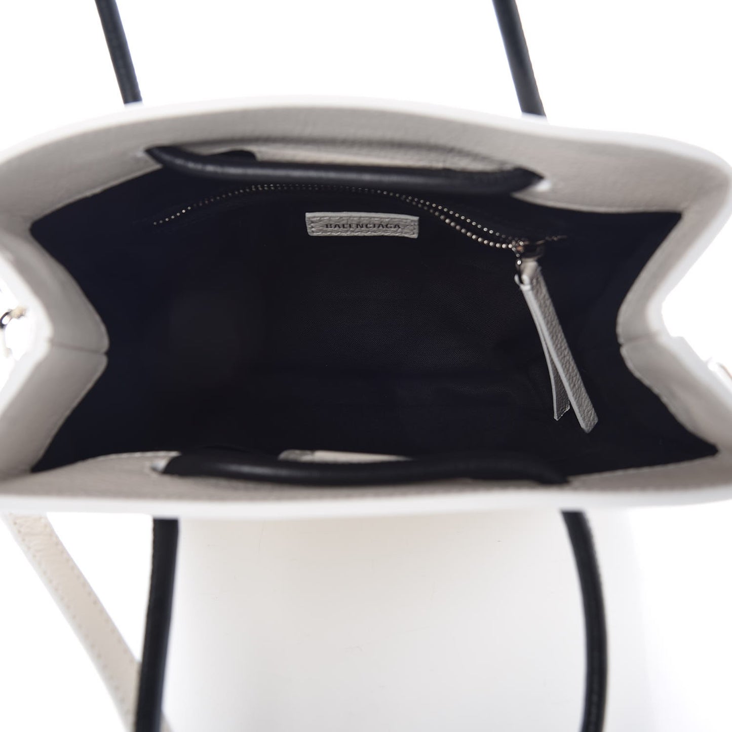 Calfskin Logo XXS Shopping Tote White