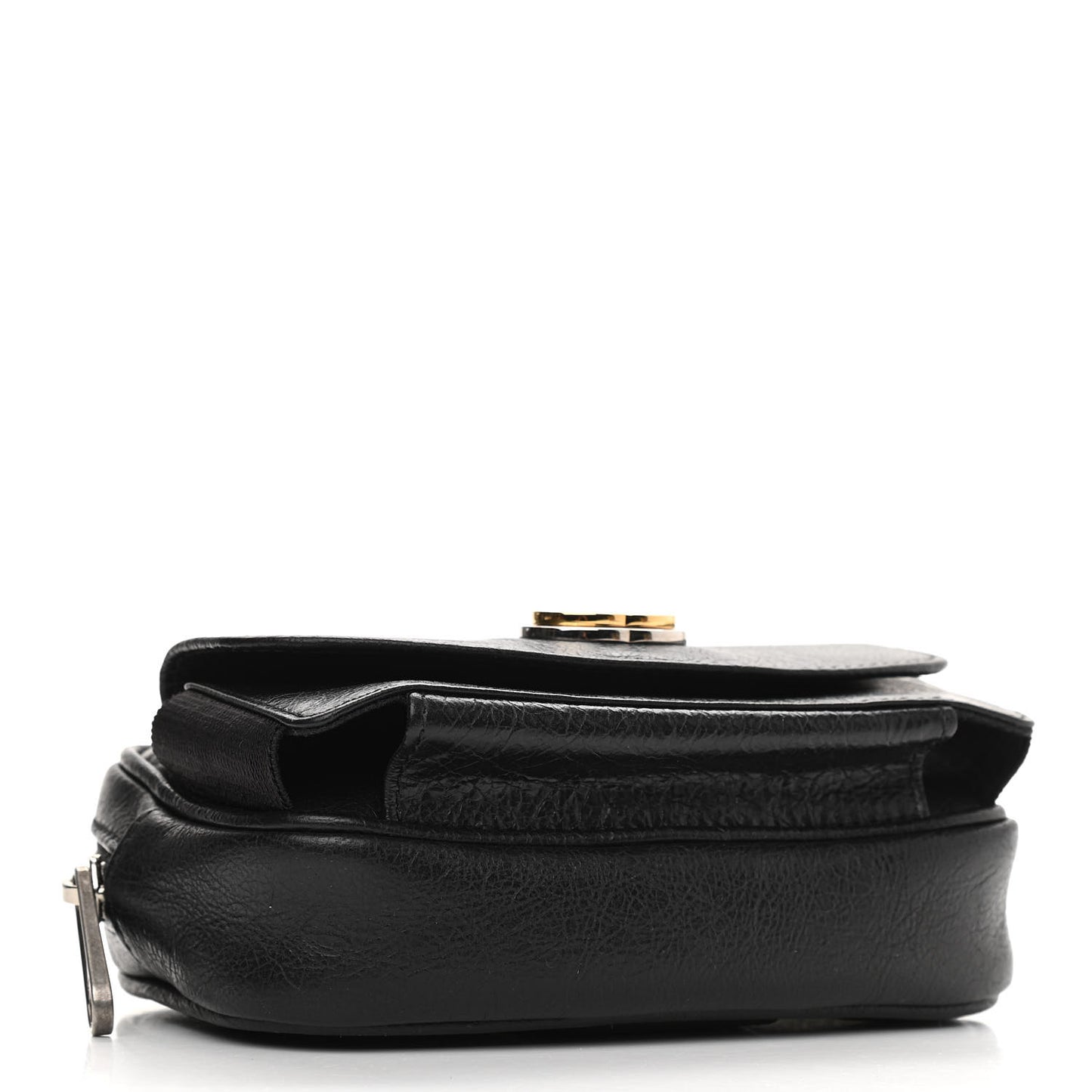 Fluffy Calfskin Mini Morpheus Belt Bag 90 36 Black