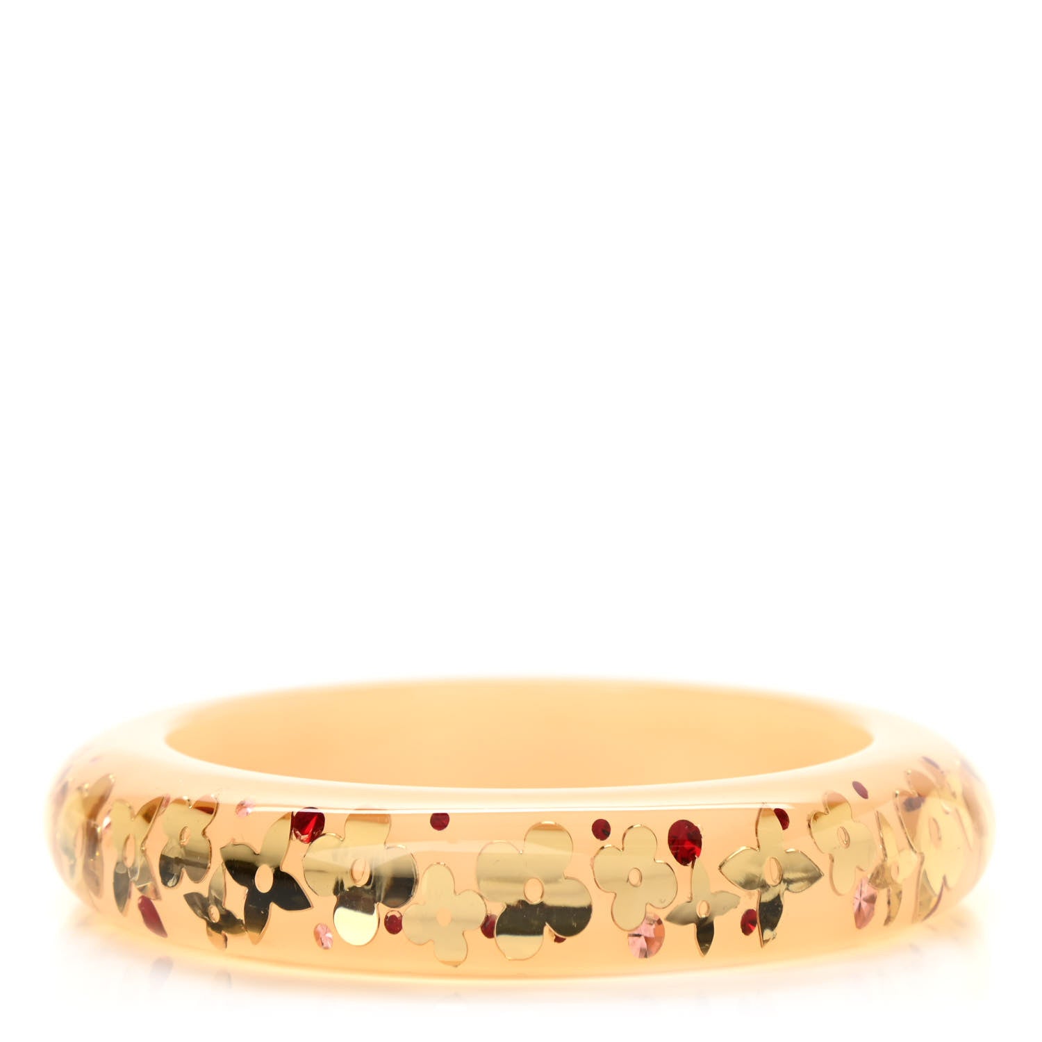Louis Vuitton Resin Swarovski Medium Inclusion Bracelet PM Caramel 2 of 3