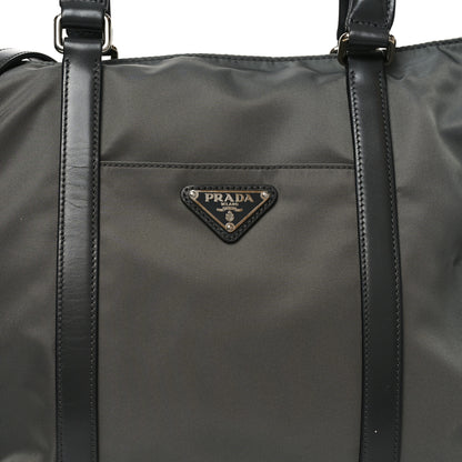 Prada Tessuto Nylon Pocket Tote Grey 7 of 9