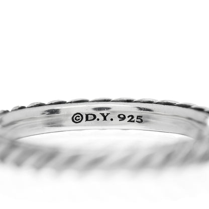 David Yurman Sterling Silver Cable Classics Band Ring 52 6 4 of 4