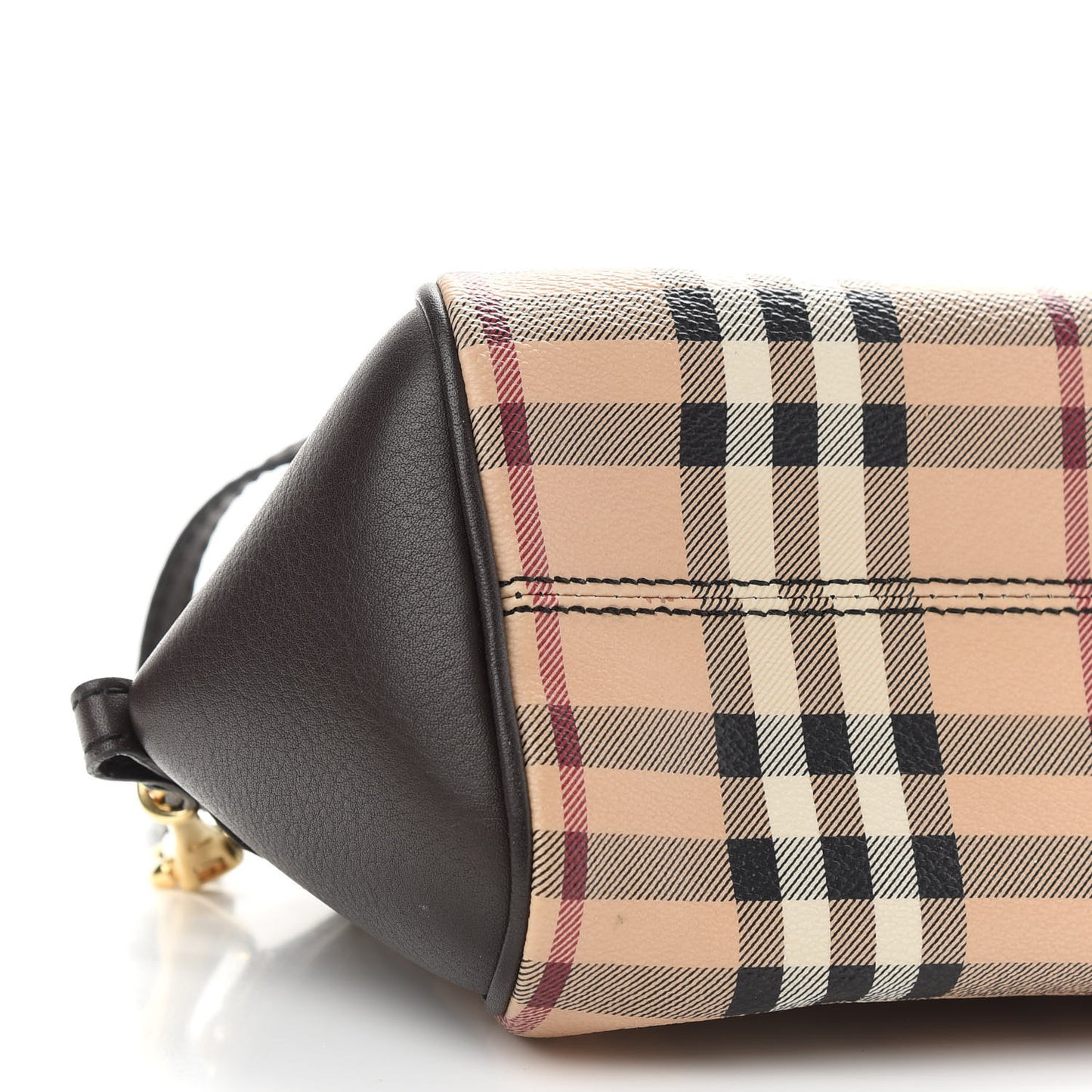 Haymarket Check Mini Blaze Crossbody Bag Chocolate