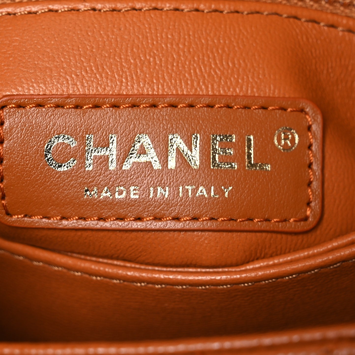 Caviar Quilted Extra Mini Coco Handle Flap Light Brown