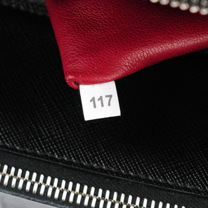 Prada Saffiano Studded Double Zip Tote Nero Black 7 of 8