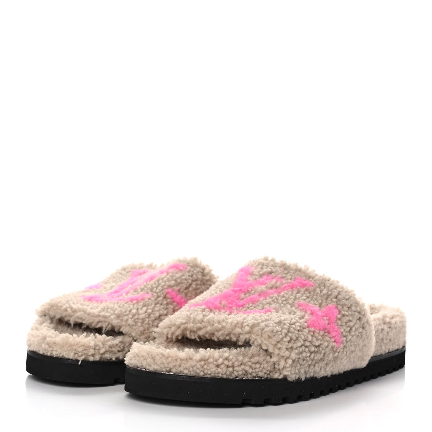 Shearling Paseo Flat Comfort Mule 41 Beige