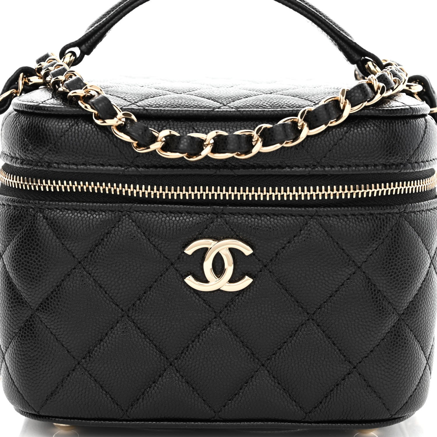Chanel Caviar Quilted Small CC Vanity Case Black 7 of 10