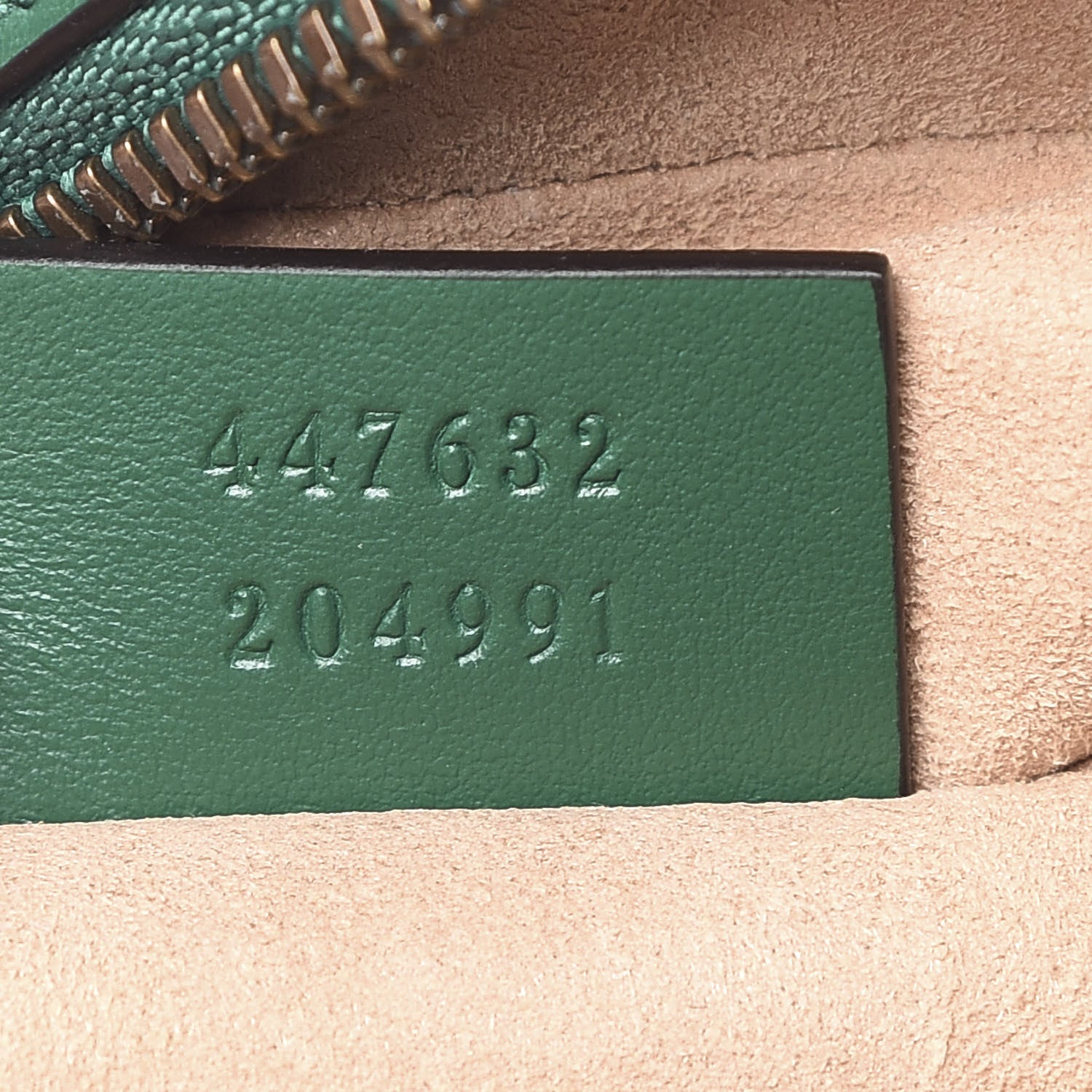 Gucci Calfskin Matelasse Small GG Marmont Chain Shoulder Bag Emerald Green 7 of 10