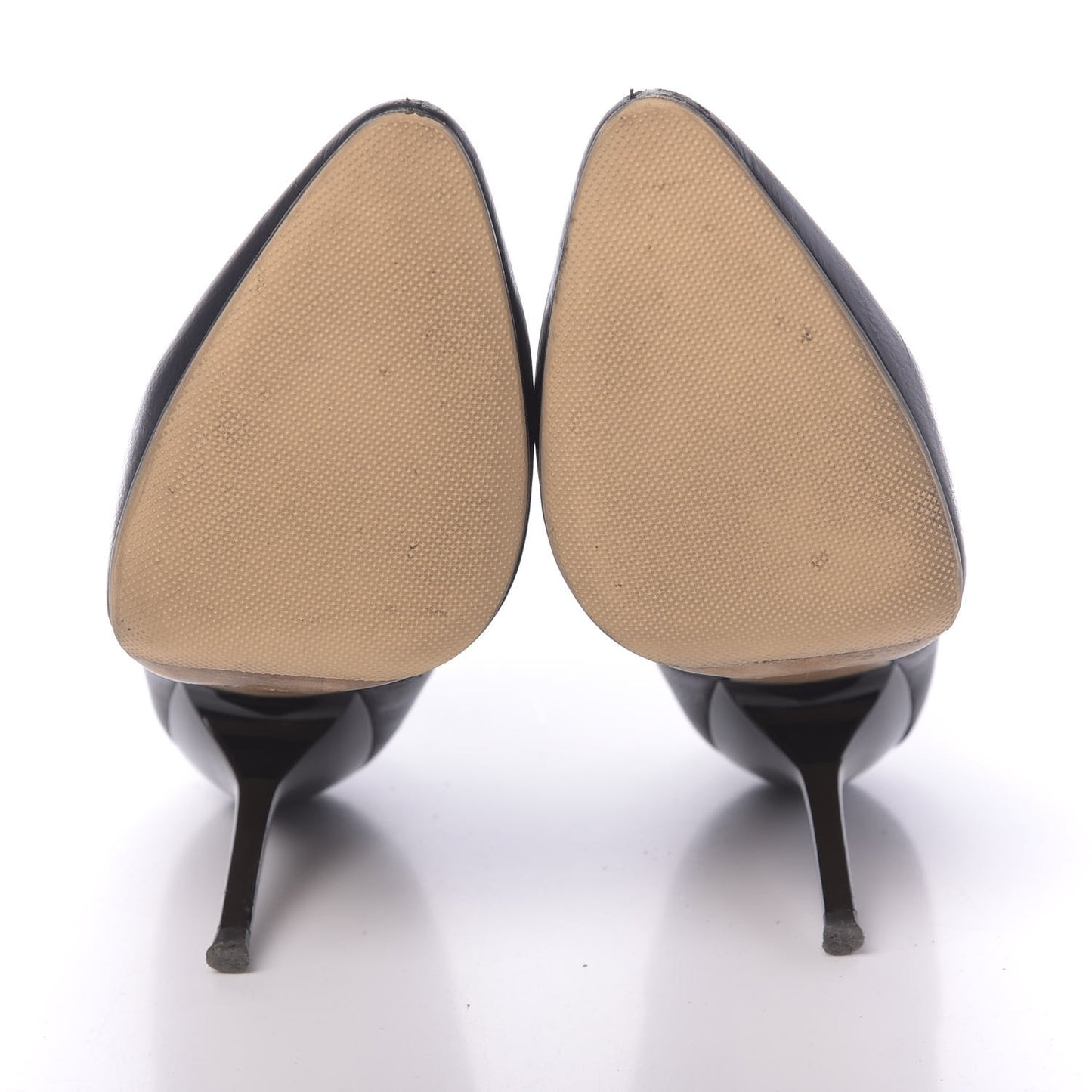 Grained Calfskin Ankle Boots 37.5 Black