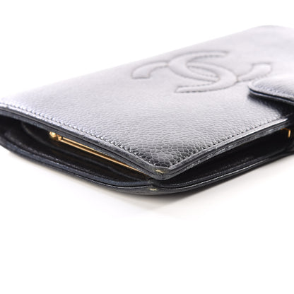 Chanel Caviar Timeless CC French Wallet Black 6 of 10