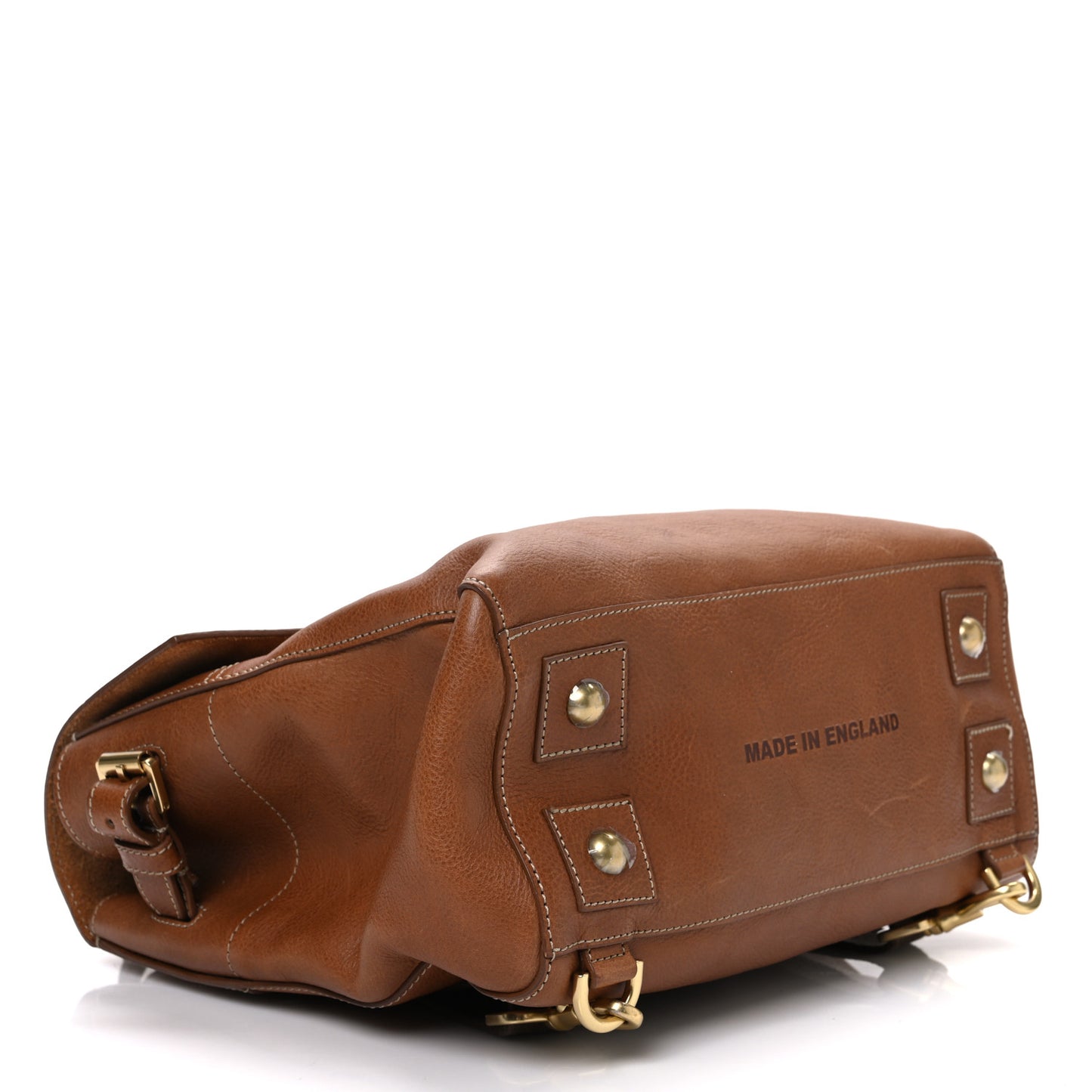 Natural Leather Cara Delevigne Convertible Satchel Oak