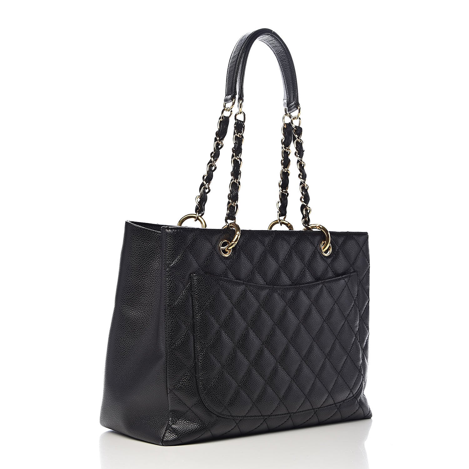 Chanel Caviar Quilted Grand Shopping Tote GST Black 3 of 11