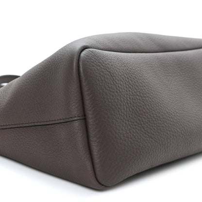 The Row Grained Calfskin Marcel Slouchy Top Handle Bag Deep Brown 9 of 10