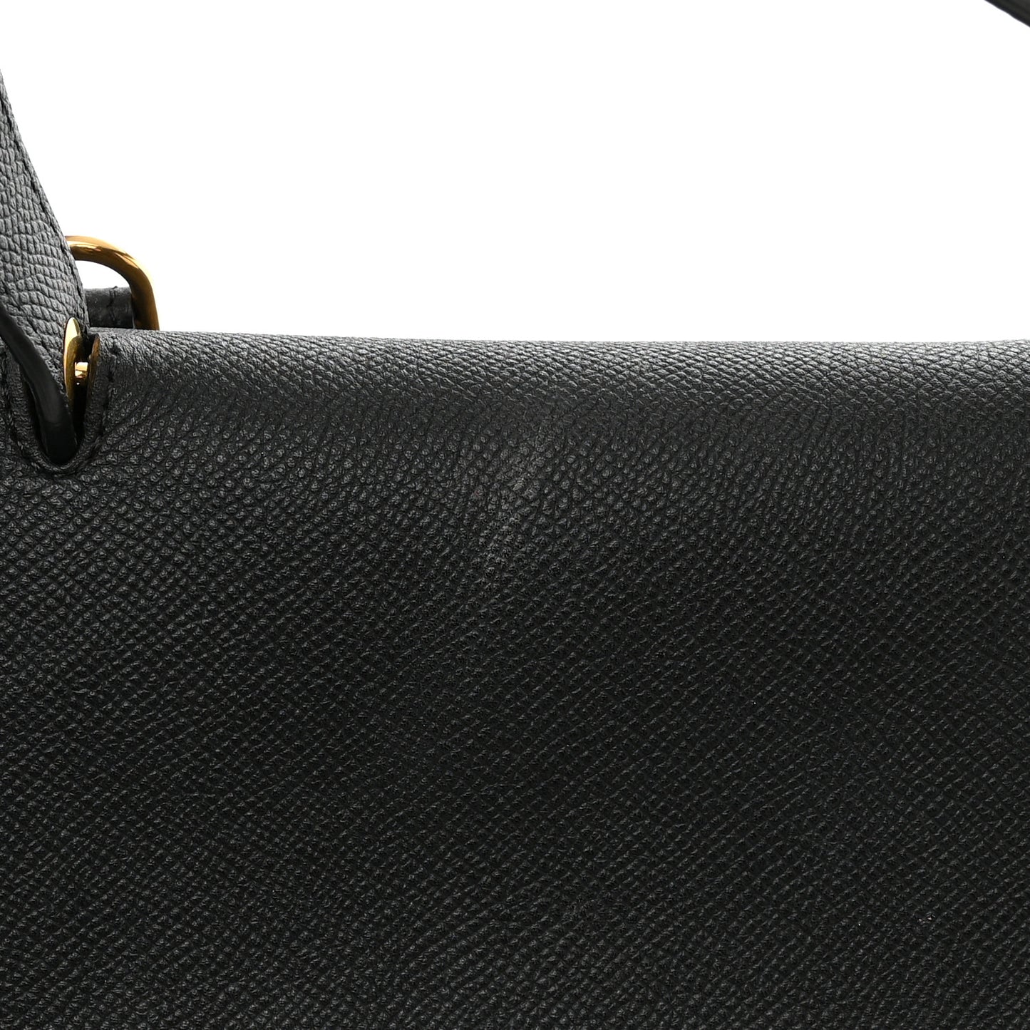 Grained Calfskin Mini Belt Bag Black