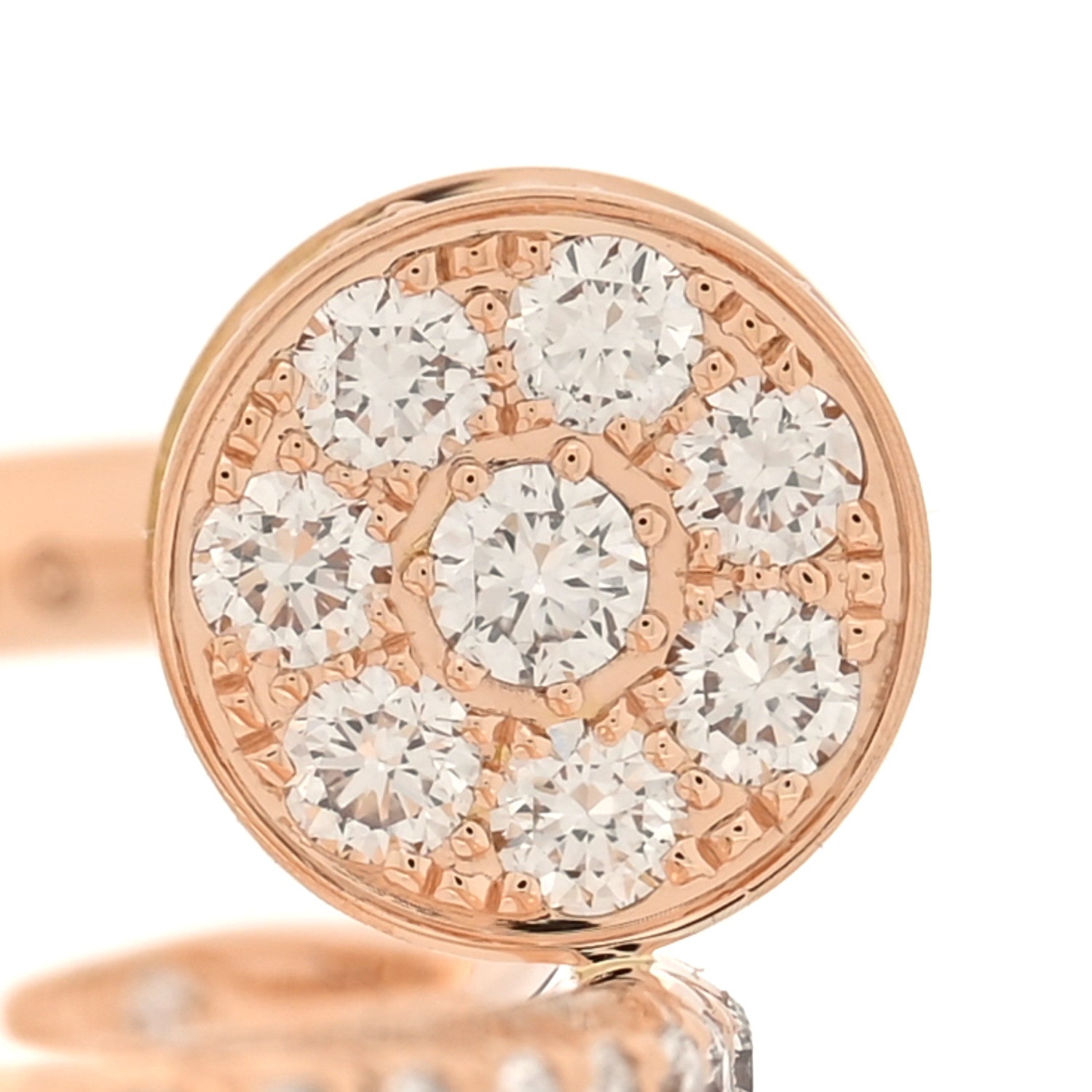 Cartier 18K Pink Gold Diamond Juste Un Clou Paved Ring 51 5.75 4 of 4