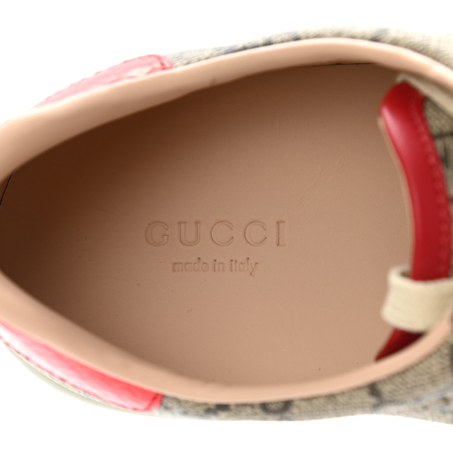 Gucci GG Supreme Monogram Womens Ace Low-Top Sneaker 38.5 Beige 7 of 9