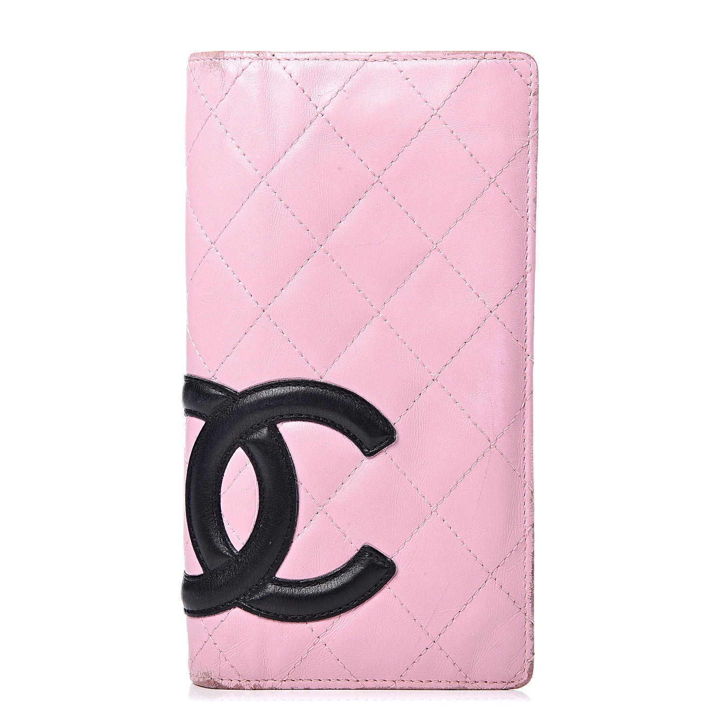 Chanel Calfskin Quilted Cambon Yen Wallet Pink 1 of 16