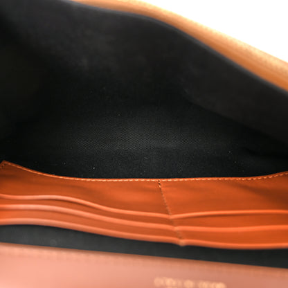 Versace Suede Shearling La Medusa Crossbody Bag Tan White 4 of 8