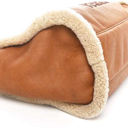 Chanel Lambskin Shearling Medium Deauville Tote Brown 10 of 11