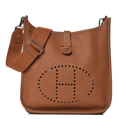 Hermes Taurillon Clemence Evelyne III GM Gold 1 of 11