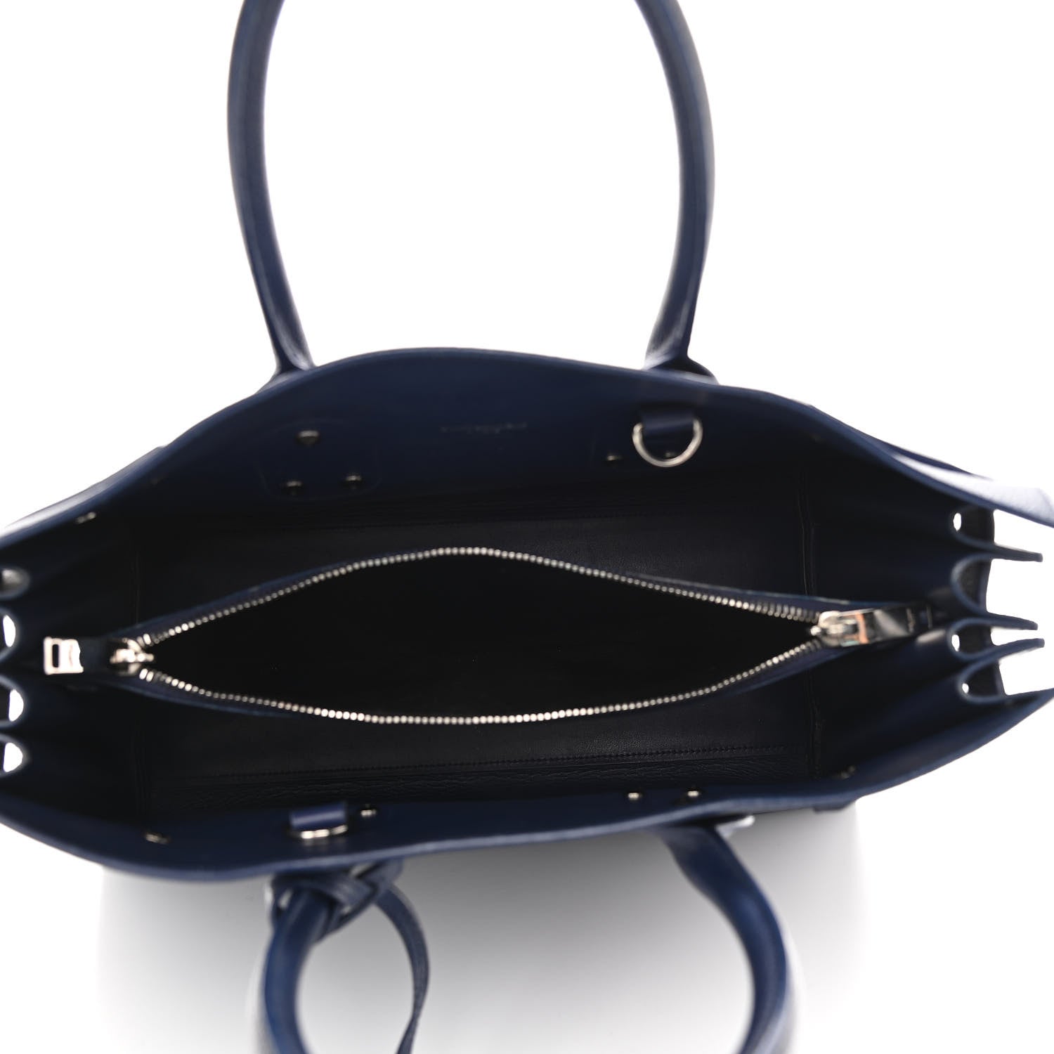 Saint Laurent Grained Calfskin Small Sac De Jour Navy 4 of 10