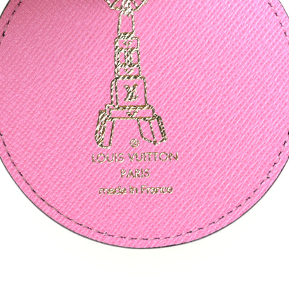 Louis Vuitton Monogram 2022 Christmas Animation Paris Bag Charm Key Ring Pink 3 of 3