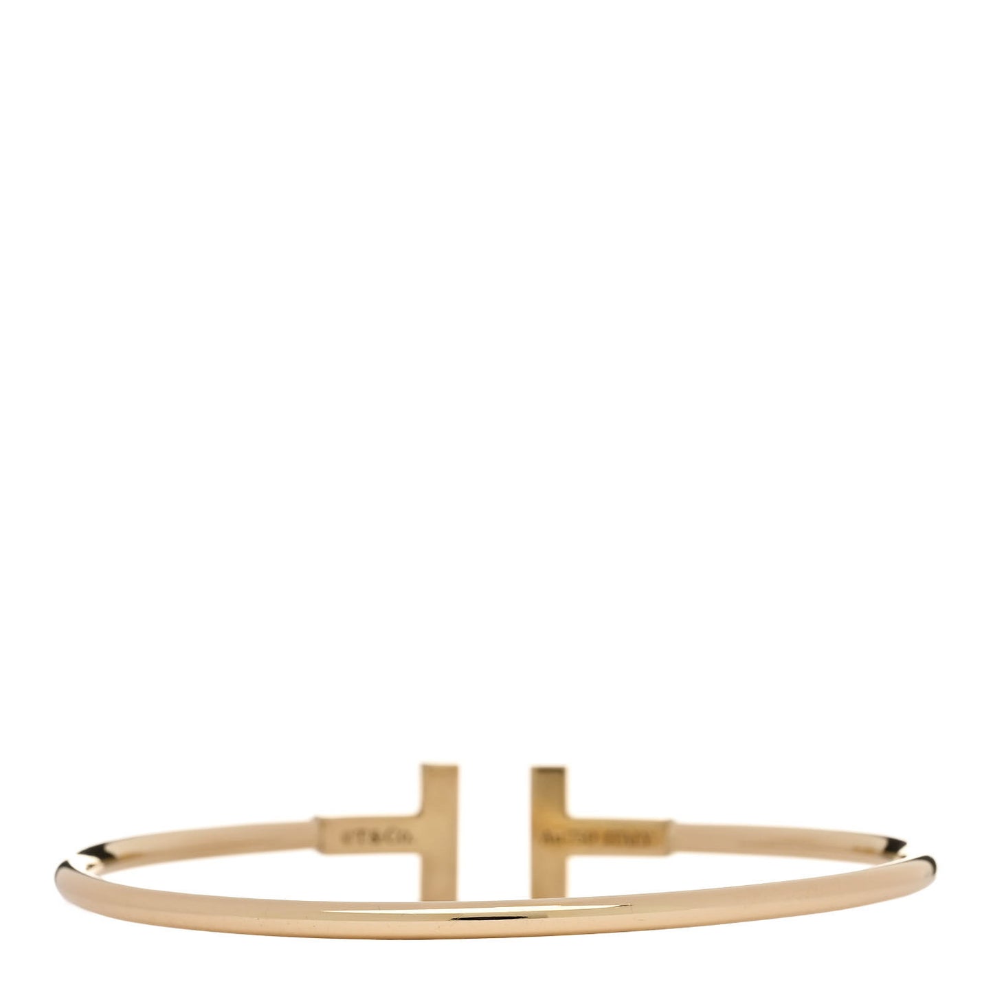18K Yellow Gold Turquoise T Wire Bracelet