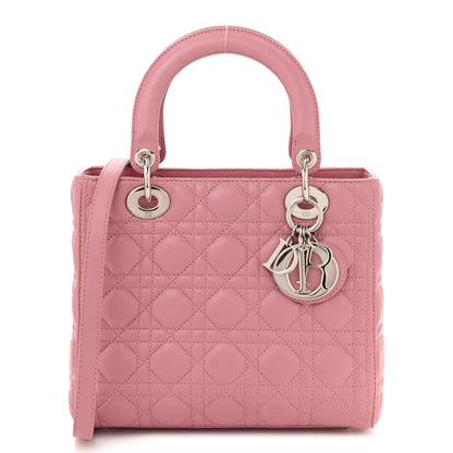 Christian Dior Lambskin Cannage Medium Lady Dior Pink 1 of 11