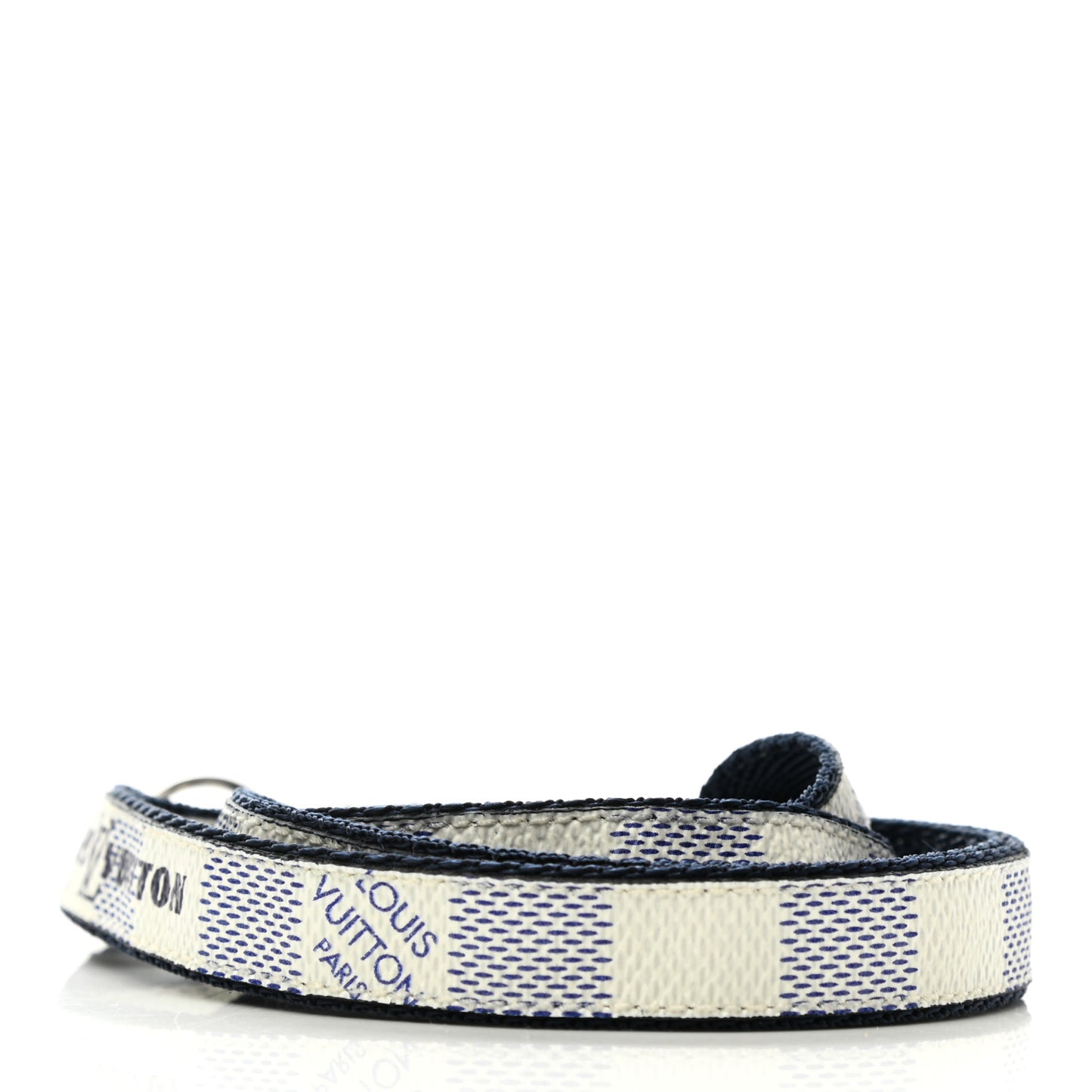 Damier Coastline Lanyard Key Holder White