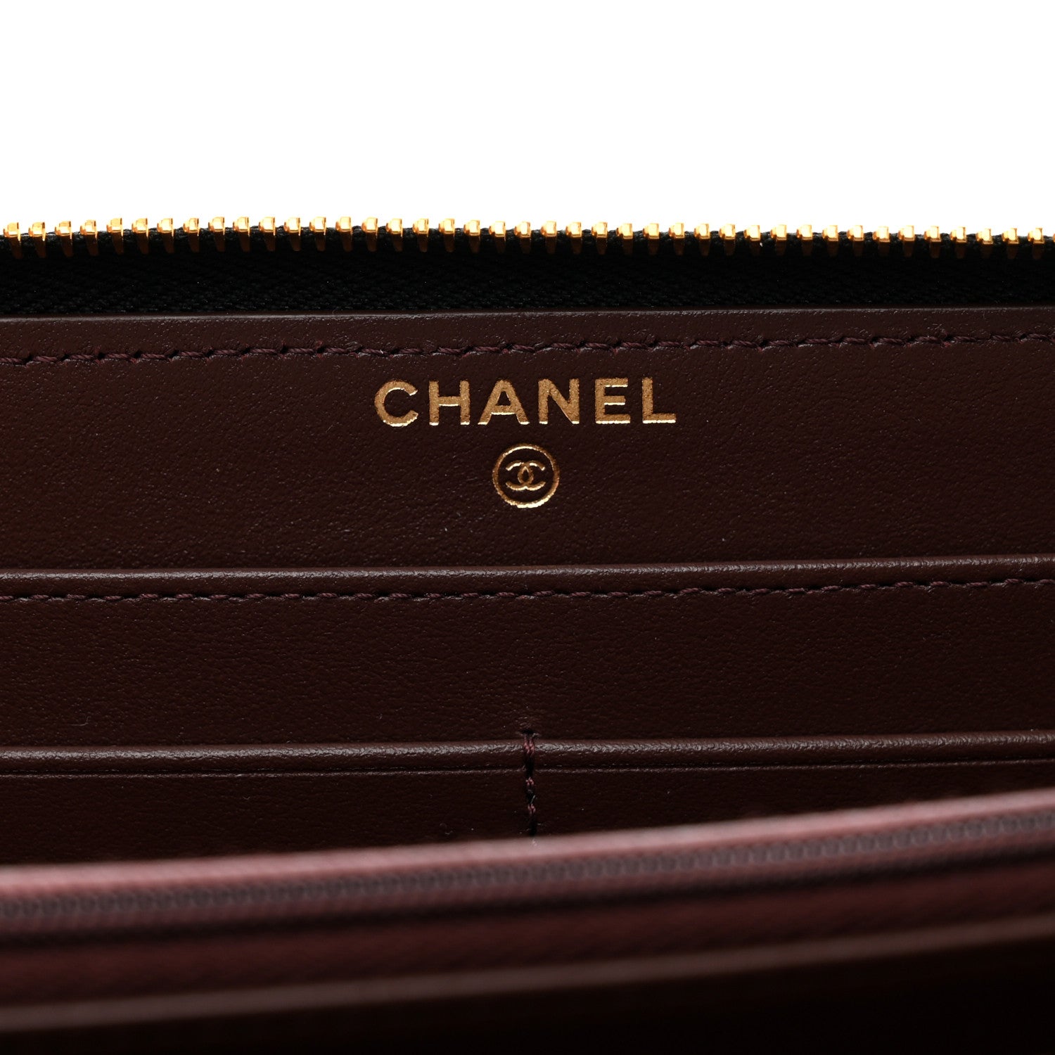 Chanel Caviar Quilted Large Gusset Zip Around Wallet Black 6 of 8