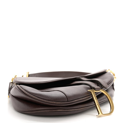 Christian Dior Calfskin Saddle Bag Brown 5 of 12