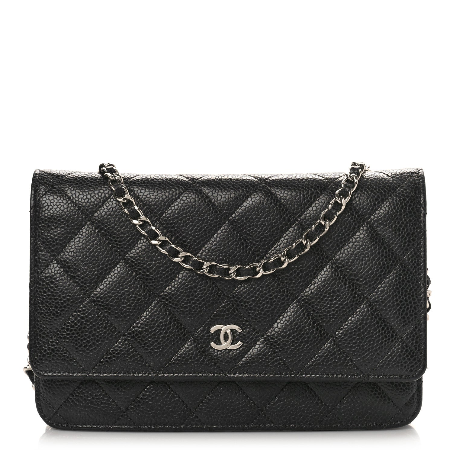 Chanel Caviar Quilted Wallet on Chain WOC Black 1 of 9