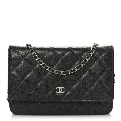 Chanel Caviar Quilted Wallet on Chain WOC Black 1 of 9