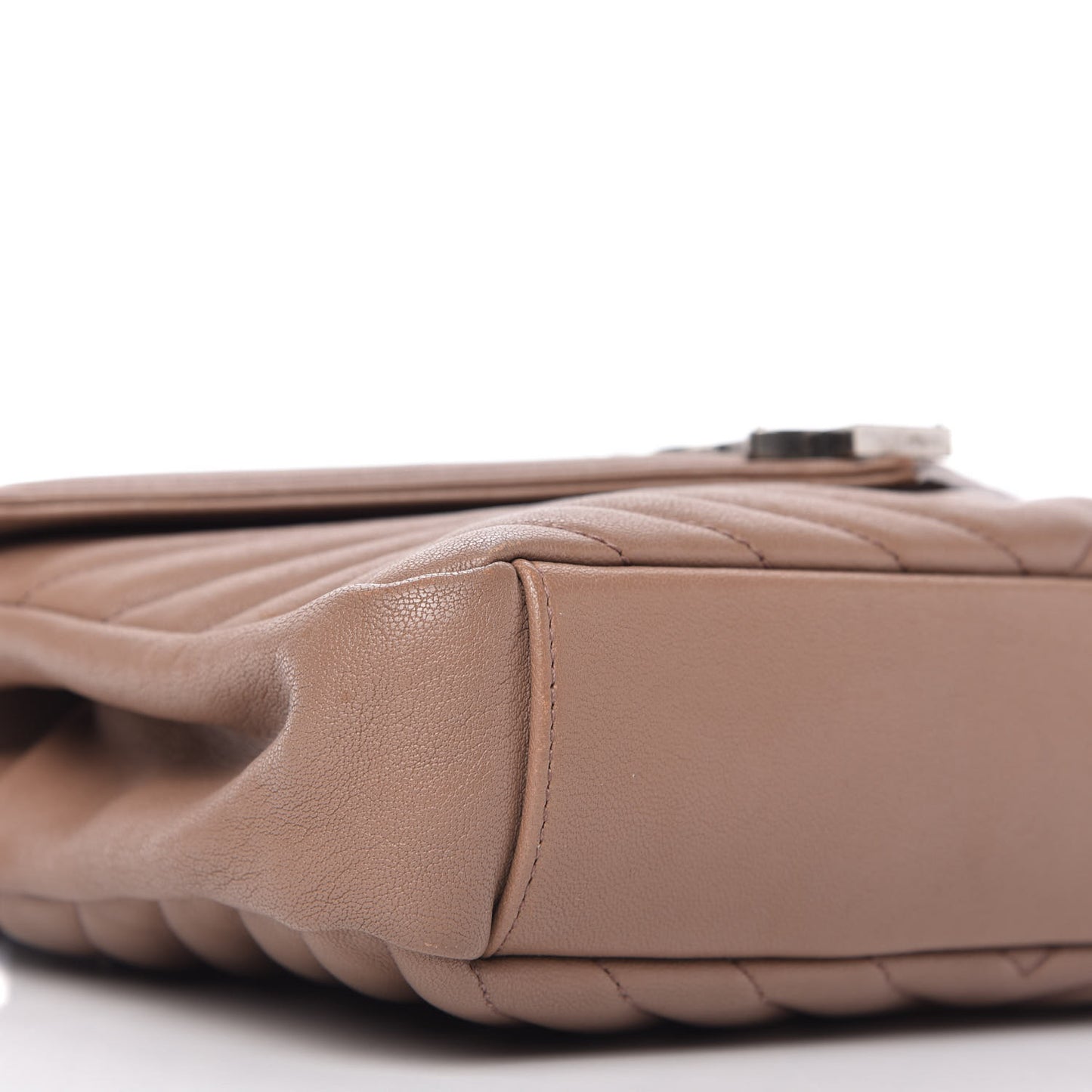 Sheepskin Matelasse Chevron Monogram Medium College Bag Fard