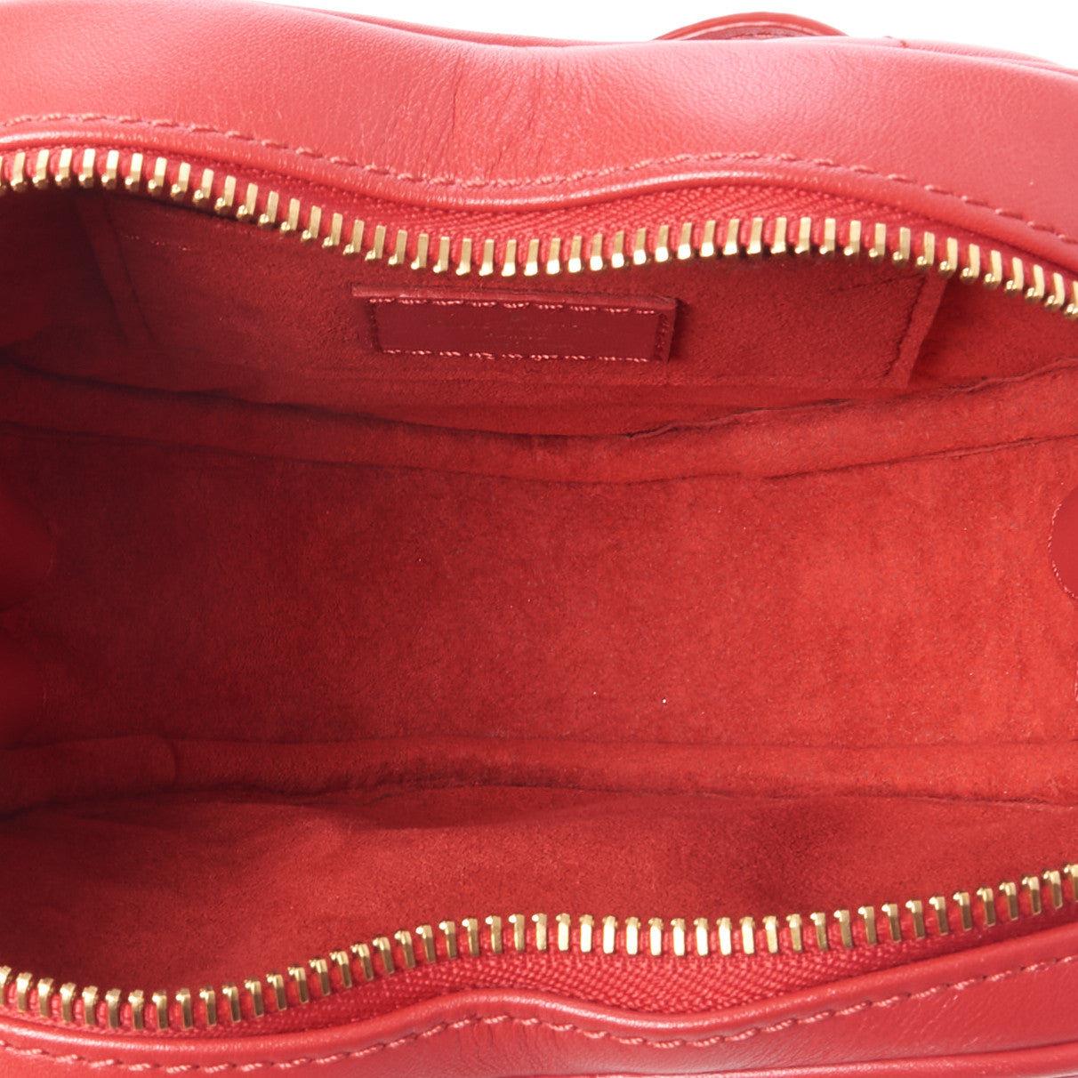 Calfskin Embellished New Wave Love Lock Heart Bag Ecarlate