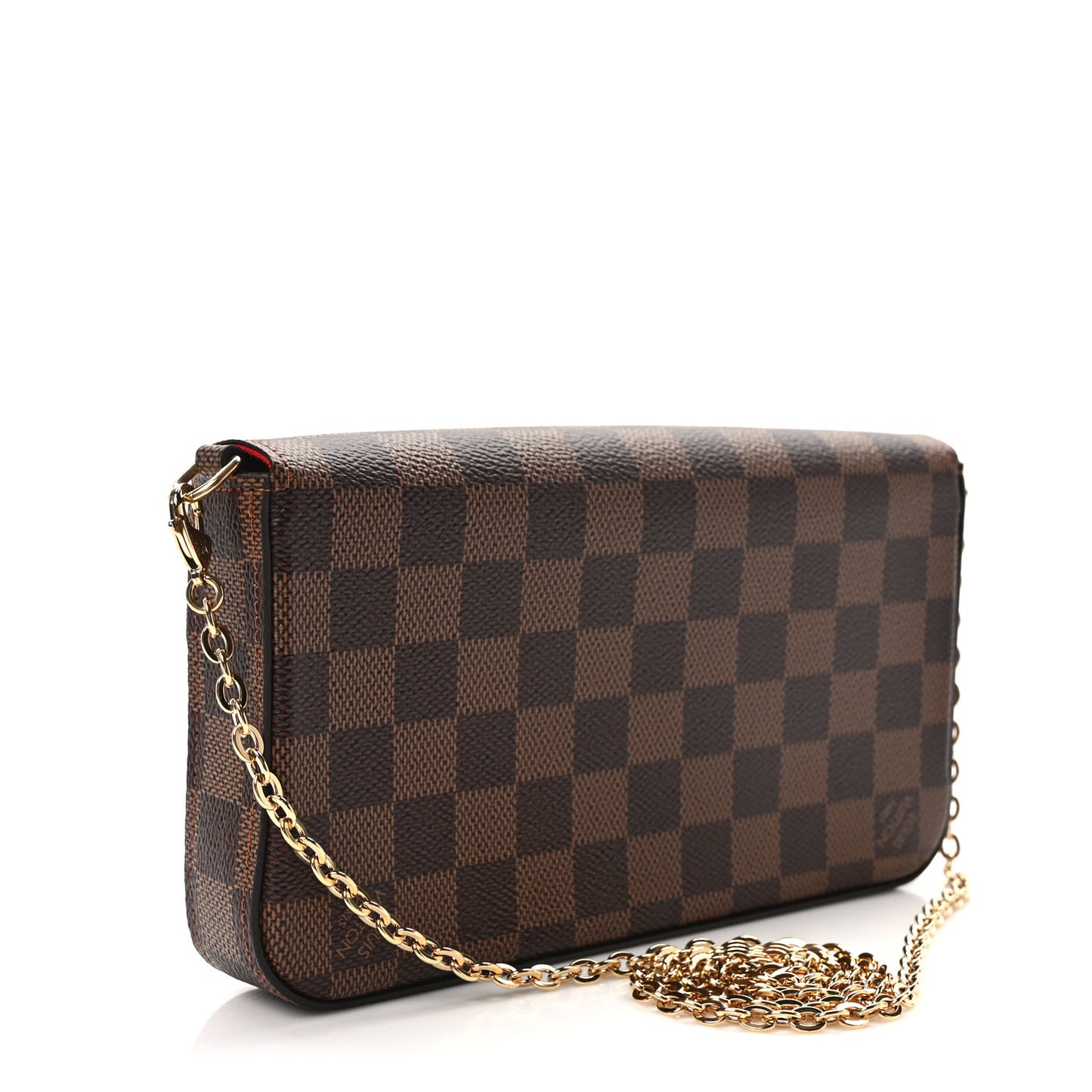 Damier Ebene Pochette Felicie Chain Wallet