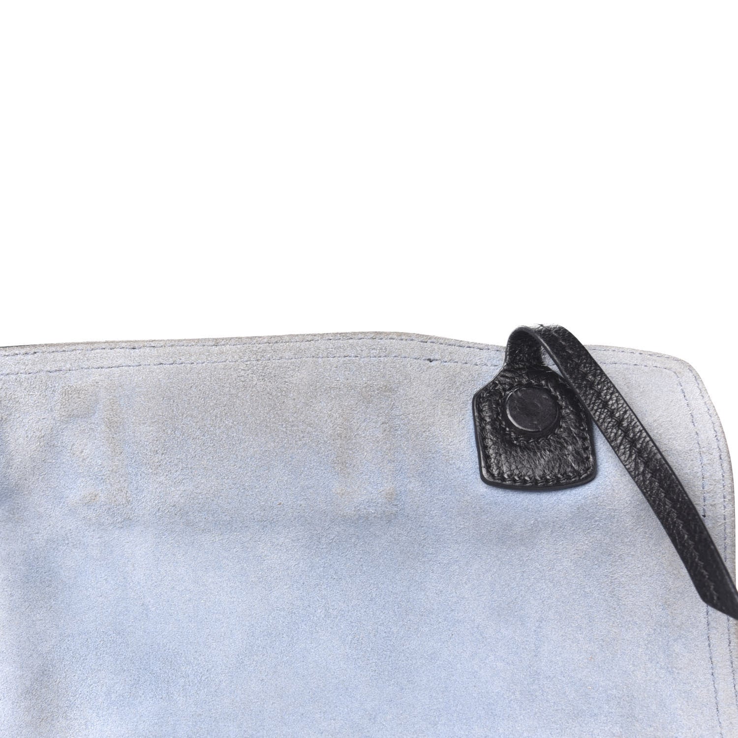 Prada Glace Calf Etiquette Flap Black Astrale 12 of 16