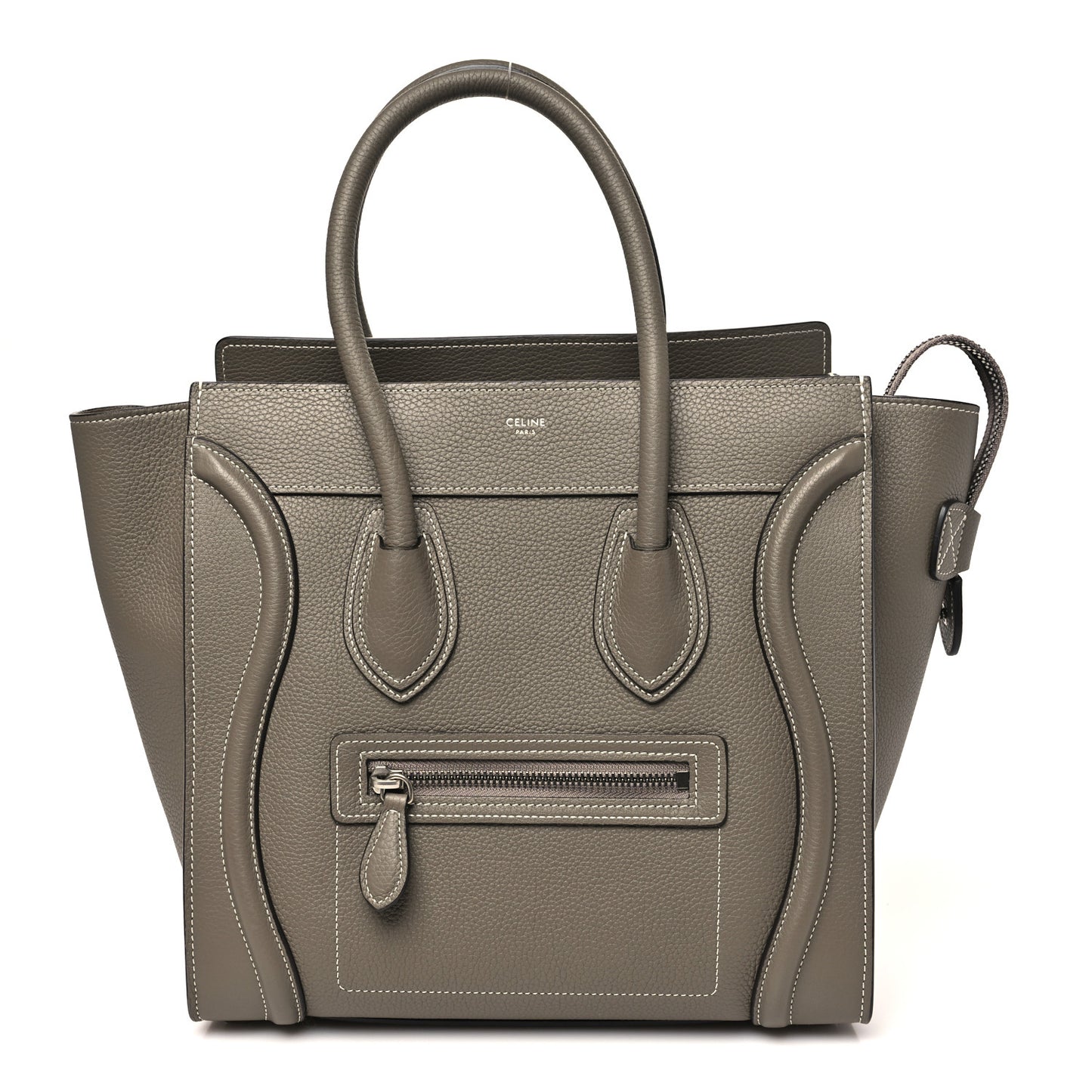 Drummed Calfskin Micro Luggage Souris