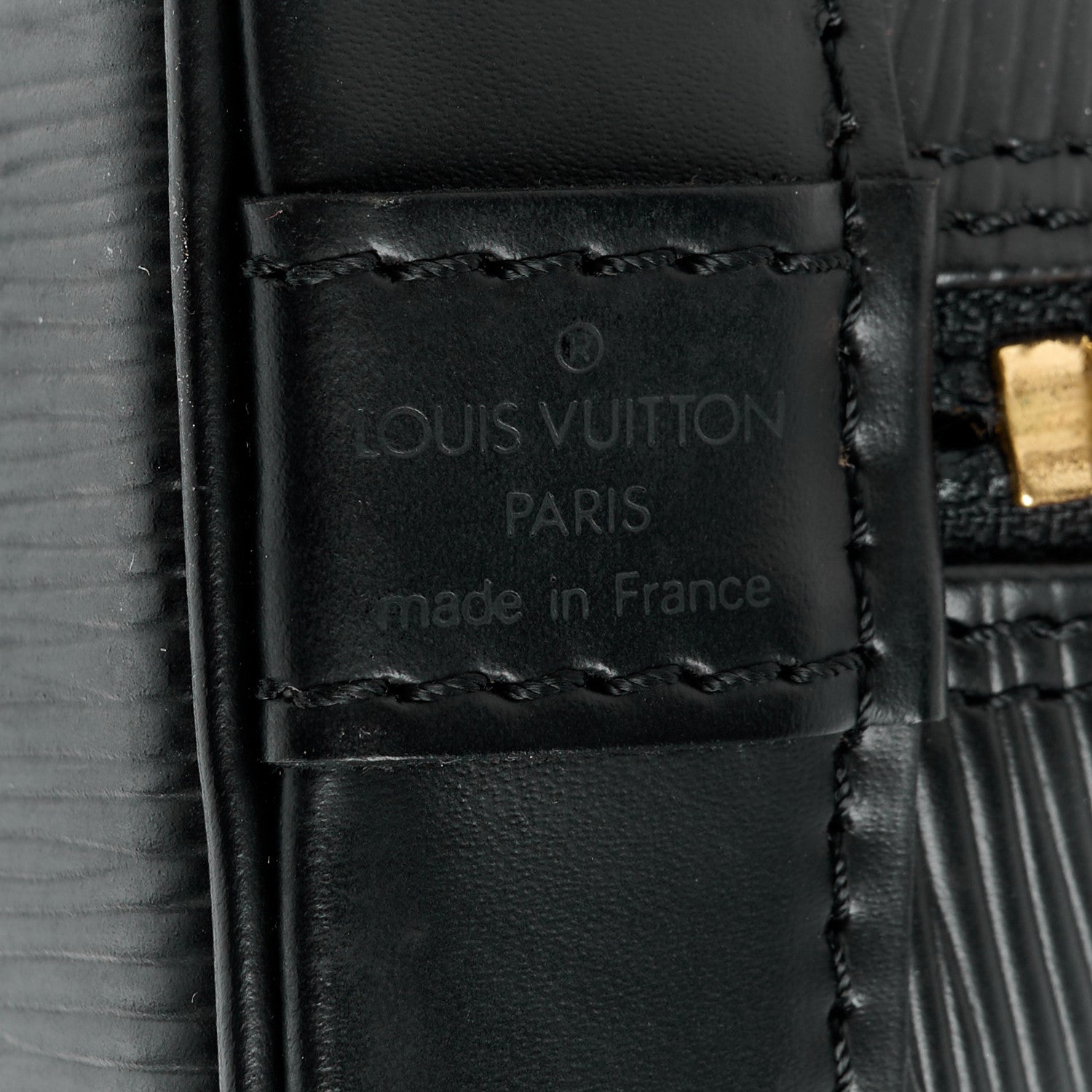 Louis Vuitton Epi Alma PM Black 9 of 12