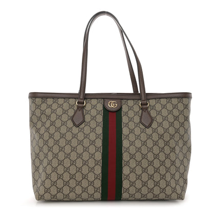 Gucci GG Supreme Monogram Medium Ophidia Shopping Tote Brown 2 of 11