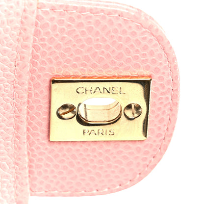 Chanel Caviar Quilted Medium Double Flap Pink 7 of 12