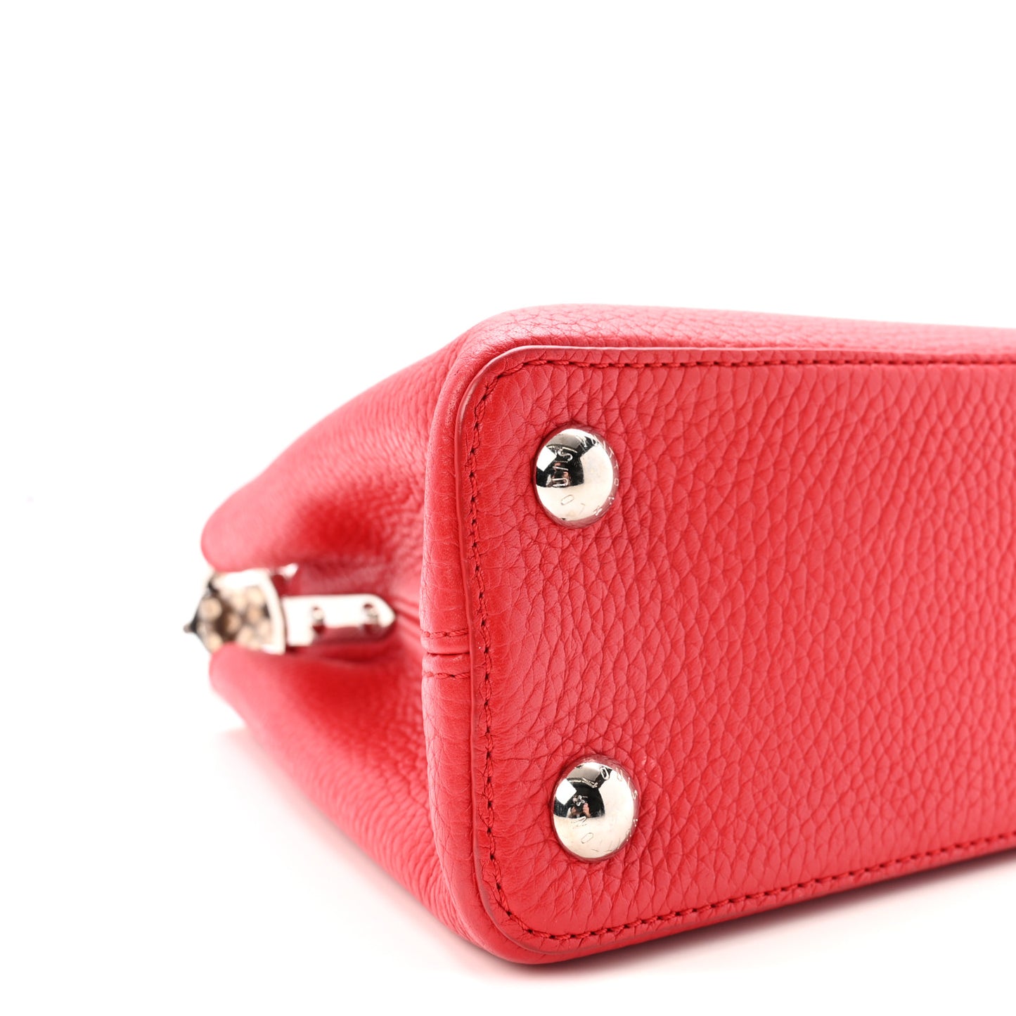 Taurillon Snakeskin Capucines BB Rubis