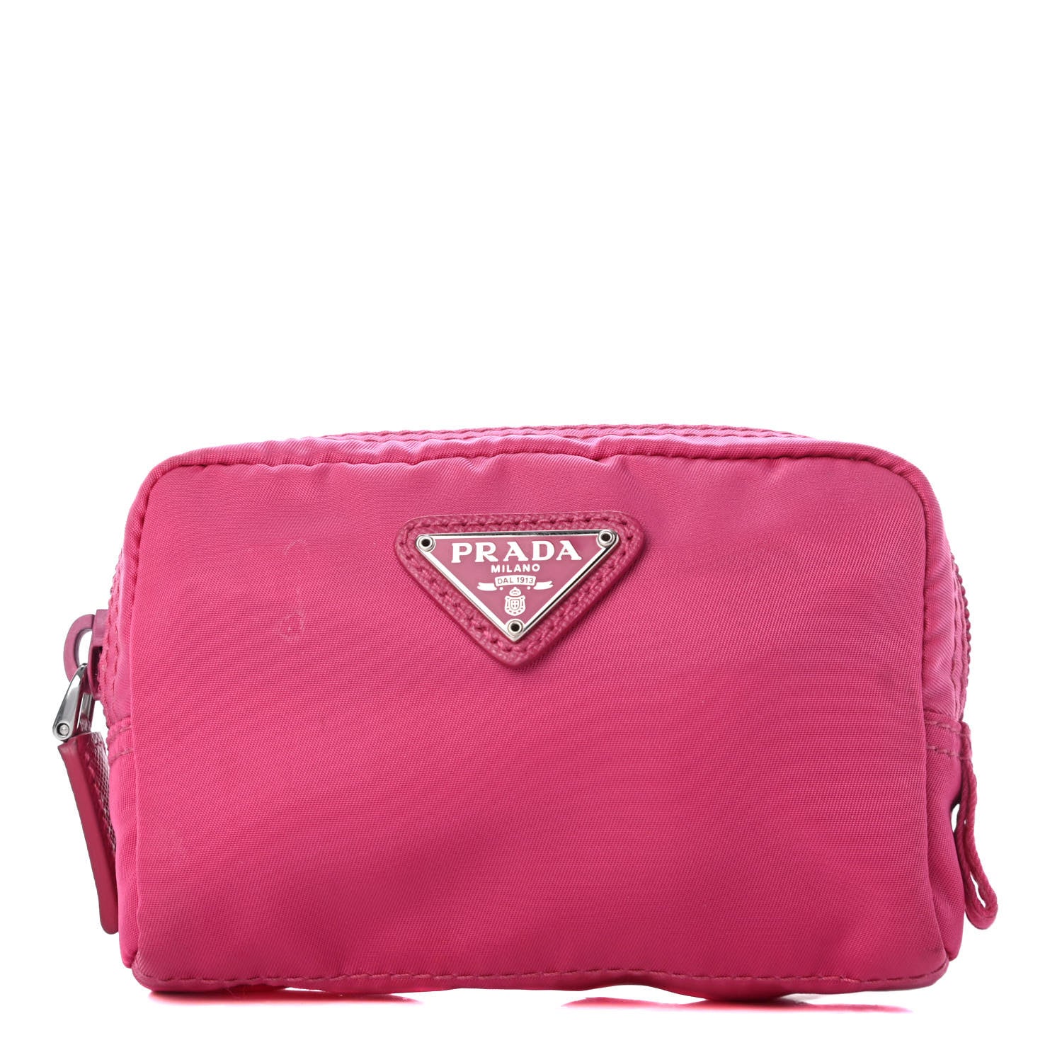 Prada Tessuto Nylon Vela Cosmetic Pouch Ibisco 1 of 5