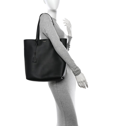 Saint Laurent Calfskin North-South Shopping Tote Black 2 of 11