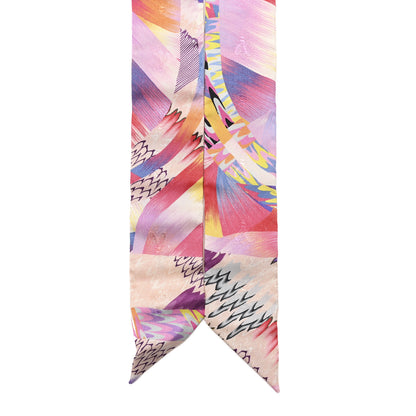 Hermes Silk All Over Marble Silk Twilly Rose Multicolor Ocre 2 of 3