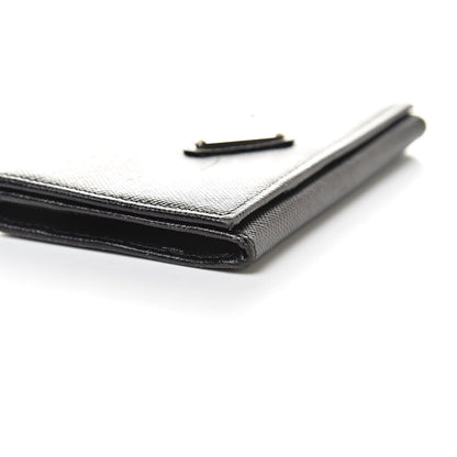 Prada Saffiano Bi-Fold Card Holder Wallet Black 13 of 14