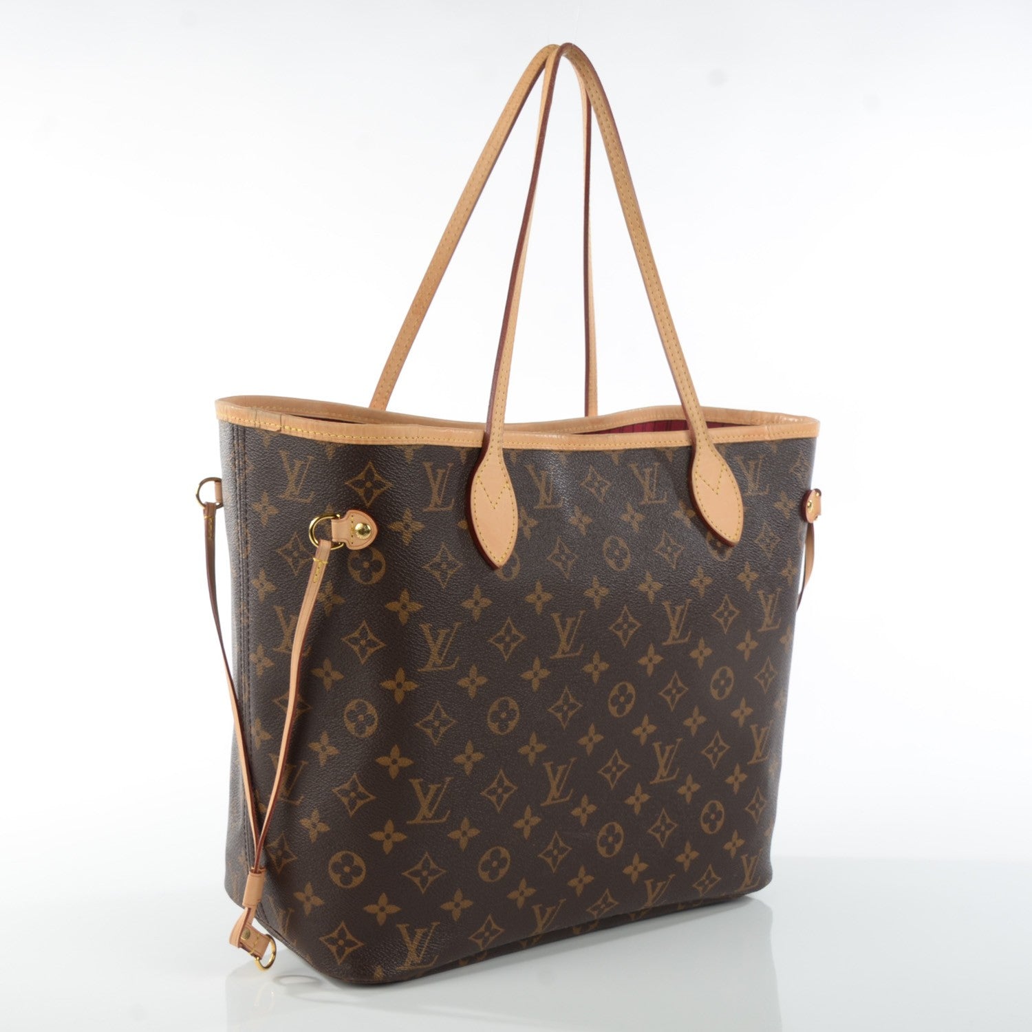 Louis Vuitton Monogram Neverfull MM Fuchsia 5 of 11