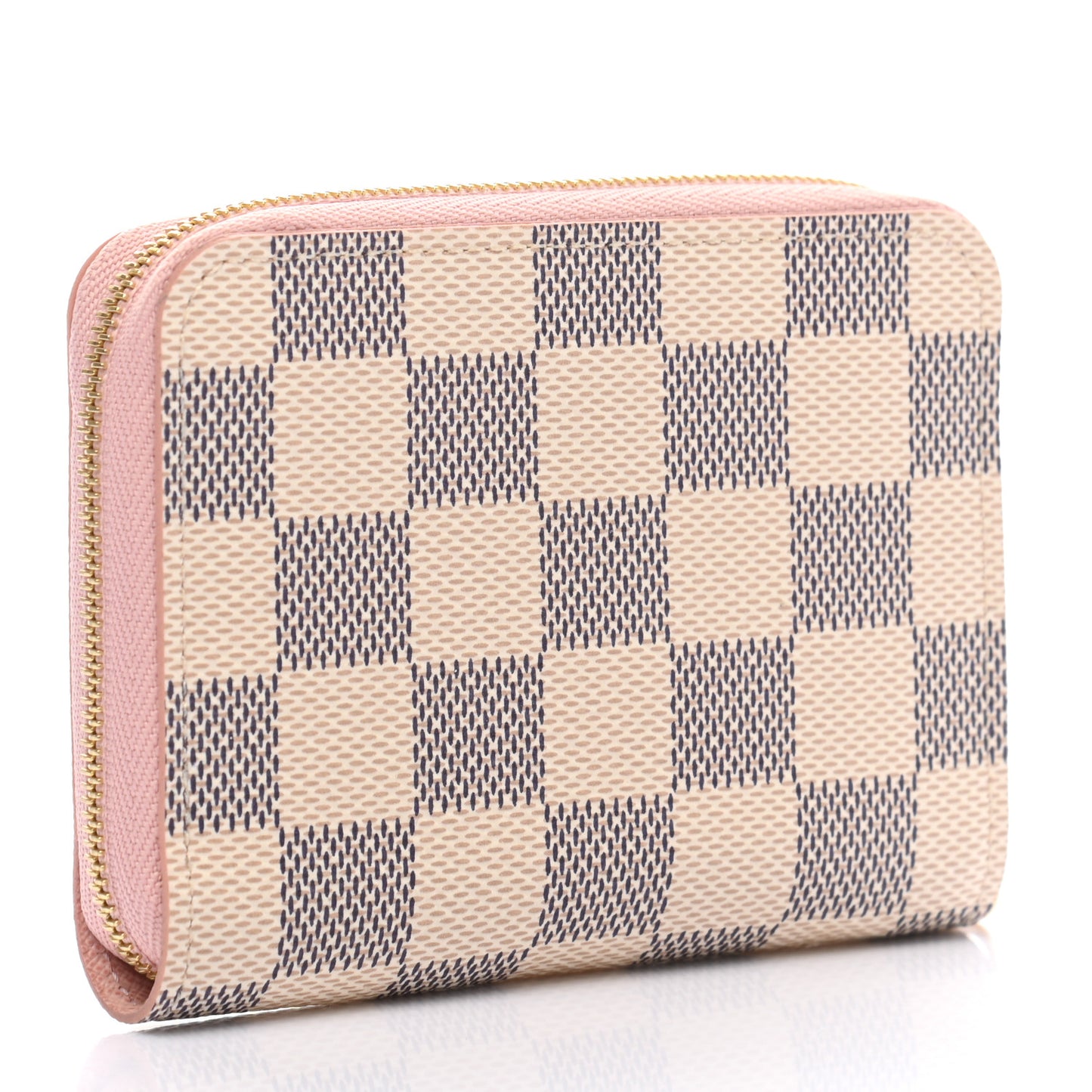 Damier Azur Zippy Coin Purse Rose Ballerine