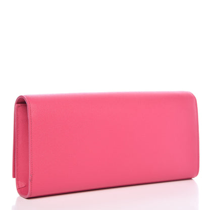 Saint Laurent Grain De Poudre Classic Monogram Clutch Lipstick Fuchsia 3 of 10